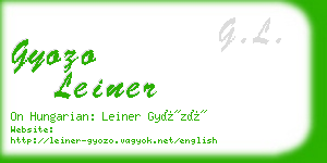 gyozo leiner business card